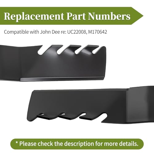 Lames de rechange UC22008 mulching pour tondeuse John Deere 106,7 cm - 3