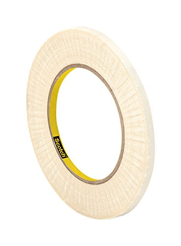 TapeCase 3M Glass Cloth Electrical Tape 69, 0.38 inches Width Width x 36yd Length (1 roll), White 3M 69 0.375