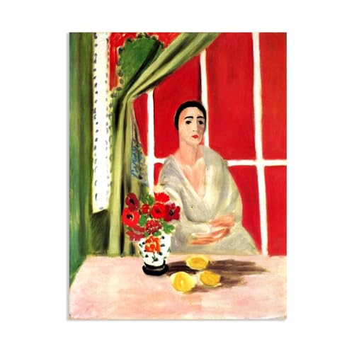 Matisse Femme Assise toile imprimée 55x40cm pour décoration salon