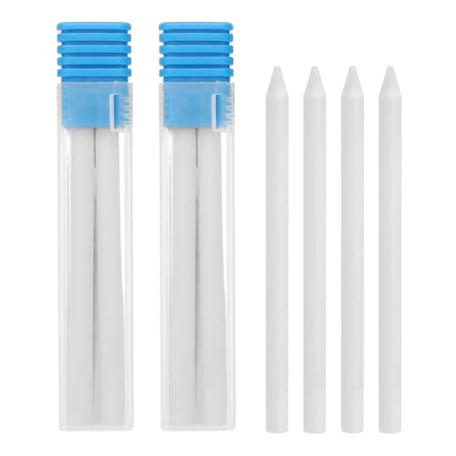 Mines de 5,6 mm 2B PATIKIL pour crayon de charpentier en lot de 12 recharges blanches