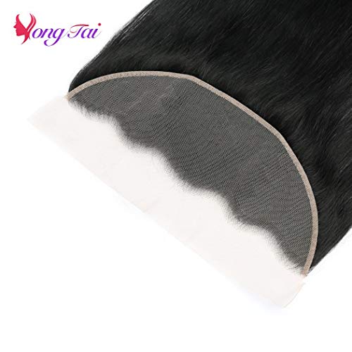 9A Straight Human Hair Bundles With Lace Frontal 18 20 22 +16 Unprocessed Virgin Malaysian Human Hair Weave 13X4 Ear To Ear Lace Frontal And Bundles 1B Color Hair Extensions Weft #TOP7