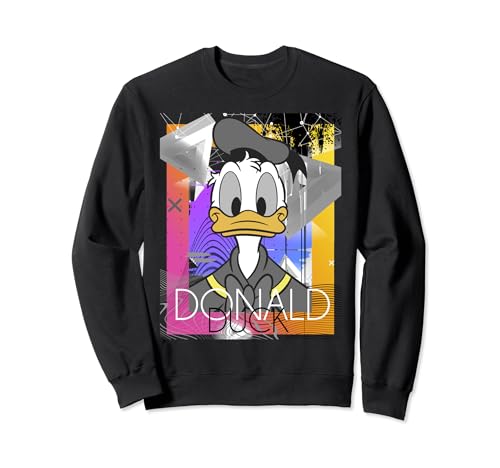 Sweat Donald Duck imprimé portrait rétro graphisme exclusif