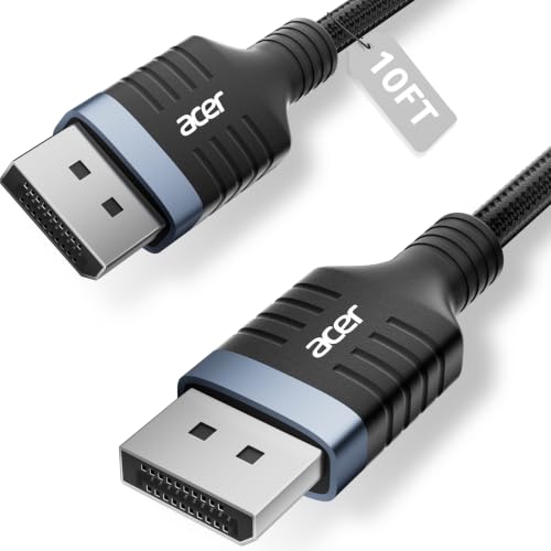 Acer 8K DisplayPort Cable 10FT, DP 1.4 Cable Support 8K@60Hz 4K@240Hz/144Hz - image 1