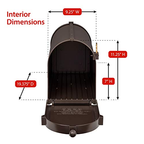 Whitehall 16537 Products French Bronze Deluxe Mailbox Package thumb #4