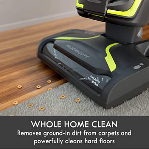 Kenmore DU2001, Beutelloser Bodenstaubsauger Teppichsauger mit 2 Motoren System XL Staubbecher 3 in 1 Kombigerät, gelb, Yellow