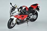 Fahrzeug ist ca 22 cm lang B-M-W S1000RR Weiss Rot Ab 2009 1/10 Schuco Modell Motorrad mit individiuellem Wunschkennzeichen