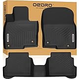 oEdRo Floor Mats Compatible for 2017-2019 Mazda CX-5, Unique Black TPE All-Weather Guard Includes 1st and 2nd Row: Front, Rear, Full Set Liners