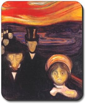 Art Plates Munch: Anxiety Brand Mouse Pad