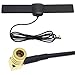 Produktbild DAB+ Aktiv Scheibenantenne Klebeantenne Antenne mit 3 Meter Antennenkabel und SMB Stecker Adapter für DAB Radio Autoradio KFZ LKW