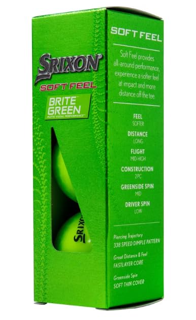Srixon Soft Feel 13 Green Monogrammed Golf Balls