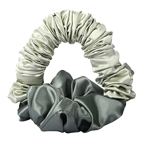 Heatless Krullende Hoofdband Haar Zijde scrunchies voor matig tot lang haar, Nieuwe Heatless Curling voor Zomer en Kinderen Haarstijl Gift Groen