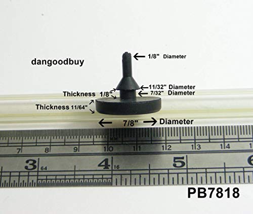 round rubber pull-through bumper 7834 diameter for 1834 hole in 1834 thick material 6