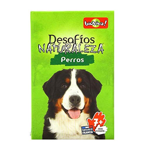 Bioviva- Desafios Naturaleza: Perros - Juego de cartas - Español
