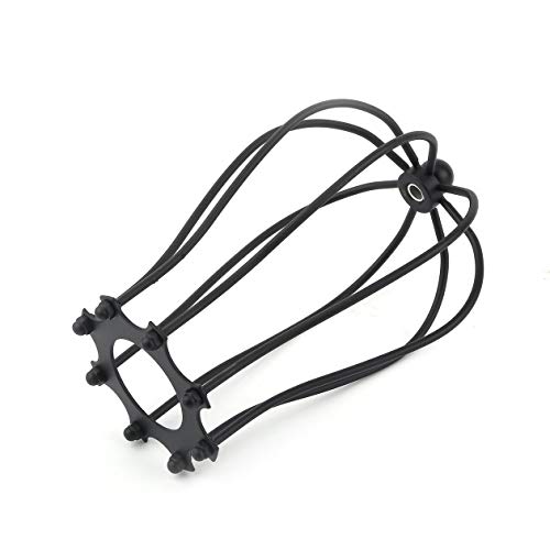 Industrial Vintage Cubiertas de lámparas antiguas Lámpara colgante Lámpara de jaula de alambre de metal Techo Colgante Guardia Cafe Bars Tonos de lámpara (color: negro)