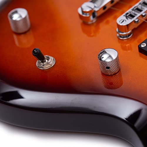 Redid Rg-22 Electric Guitar Classic Sg Style Mahogany Solid Body (Vintage Sunburst) #TOP4