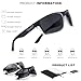 Missfive 2-Pack Mens Ultimate Bifocal Sunglasses with Readers Built In Sporty Upgraded Wrap Frame, UV400 Protection Driving & Reading Glasses for Outdoor +2.5