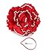 stebcece Elegant Oversized Petal Hat for Women Girls Special Occasion Fashionable Headwear Design Flower Wedding Hair Accessory Red