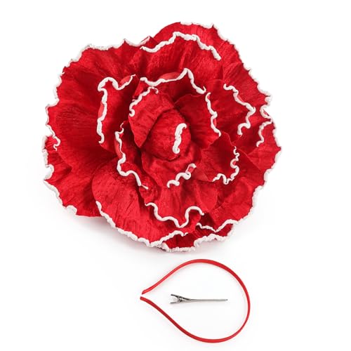Grand chapeau de fleur en tissu avec structure respirante pour célébration et fête