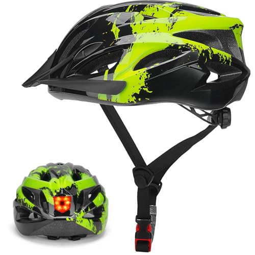 Casque vélo adulte pour trajets nocturnes et sorties VTT | Restez visible en ville et forêt