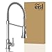 Produktbild EISL LEON Niederdruck Spiralfeder-Küchenarmatur Chrom mit ausziehbarer Geschirrbrause, Wasserhahn Küche mit Federbrause, 360° schwenkbare Spültischarmatur, Einhebelmischer, NI183ESCR-LP-PR-A