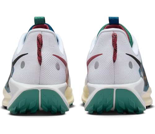 Nike Pegasus Trail 5 Men's Trail Running Shoes (DV3864-100, White/Court Blue/Cedar/Black) Size 11.52