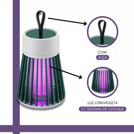 Repelente Eletrico Mata Mosquito Luminaria Ultravioleta - Pernilongos Mosquisto Dengue Insetos 110/2