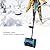 Electric Snow Blower Battery Powered Cordless Snow Removal Shovel High Efficiency for Decks Patios Sidewalks
