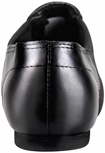 Linodes Leather Jazz Shoe Slip On For Girls And Boys (Toddler/Little Kid/Big Kid) Black 3M Little Kid #TOP3