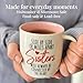 Triple Gifffted Best Sister Ever Coffee Mug & Socks, Gifts for Little Big Sisters from Brother, Birthday Presents Ideas, Valentines Mothers Day Christmas, to younger older sibling, Ceramic Cup 380ML