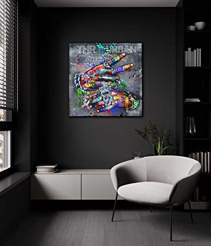 Sixttart Abstract Wall-Art Decor - Pop Art Wall Decor Living Room - Graffiti Poster For Teen Room Decor Ready To Hang Size 36" X 36" #TOP7