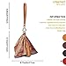 LFWATAXY Genuine Leather Retro Medieval Cowhide Purse Coin Purse Coin Pouch Coin Holder Change Purse for Women Men Wristlet Wallets for Women Keychain Wallet Mini Wallet (Red)