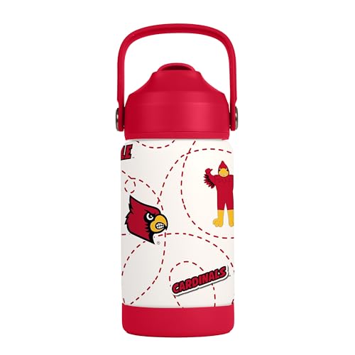 Image of Logo Brands NCAA Mascot Stainless-Steel Kids Bottle -Soft Silicone Mouthpiece, Easy To Carry, Kid-Friendly Design- Great For School & On-The-Go