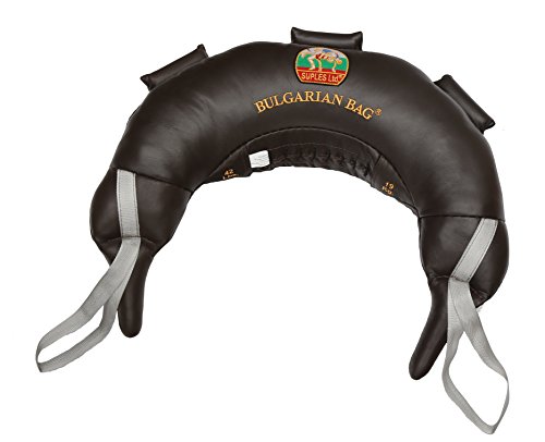 Bulgarian Bag - Genuine Leather (33 lb.) (Fitness, Wrestling, Judo, Grappling, Functional Training, MMA, Sandbag)