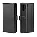 Produktbild ISIN Premium Echtes Leder Handcrafted Brieftasche Hülle für Samsung Galaxy Note10+ Plus und Note10+ Plus 5G SM-N975 SM-N9750 SM-976(Nicht für Note10, Note10 Lite) 6,8-Zoll Android Handy(Schwarz)