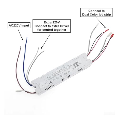 Module pilote LED 220V gradation de couleur plafonniers remplaçables télécommande - 4