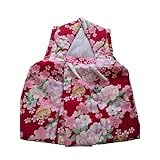 赤色 花柄 被布着 祝い事用 初節句 ひな祭り 七五三 被布 お雛様 ひな祭り