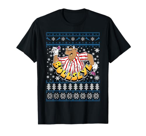 Bullseye Christmas Bully Darts Knit Pattern T-Shirt