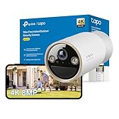 Tapo C460 4K 8MP Battery Security Camera Outdoor Wireless, CCTV, Indoor Outdoor Camera, Ultra HD, No Monthly Fee, AI Detection, Two-way Talk, Starlight Colour Night Vision, Works with Alexa & Google