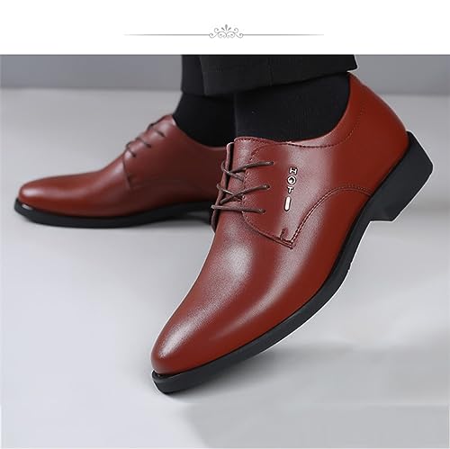 Men's Lace-up Shoes Classic Black Business Oxfords Dress Derbys for Wedding Party Evening Walking2