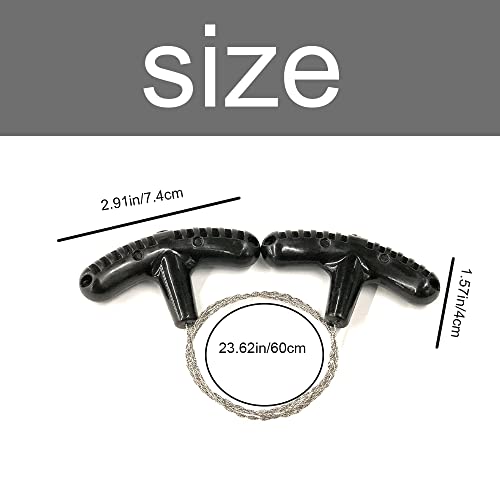 Yuanyoutong Pocket Chainsaw, Wire Saw, Rope Saw, Emergency Outdoor Survival Gear, Stainless Steel Folding Chain Hand Saw, Rope Kit For Camping Hiking And Cutting Trees & Wood #TOP1