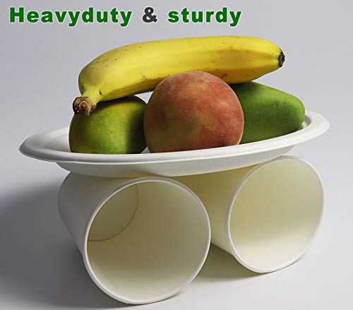 Cantagreen 12 Oz Heavyduty Paper Cups,150 Count White Disposable Cup For Hot And Cold Beverage #TOP3