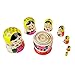 Heka Naturals Semyonov Yellow Nesting Dolls | All Natural Wooden Matryoshka Doll Set of 7 (7 Inch) - Traditional Babushka Home Decor, Wooden Stacking Dolls, Vintage Handmade Shape