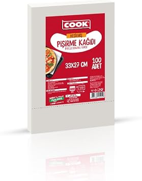 Cook EDT Kesilmiş Pişirme Kağıdı, 33 x 27 cm, 100 Yaprak