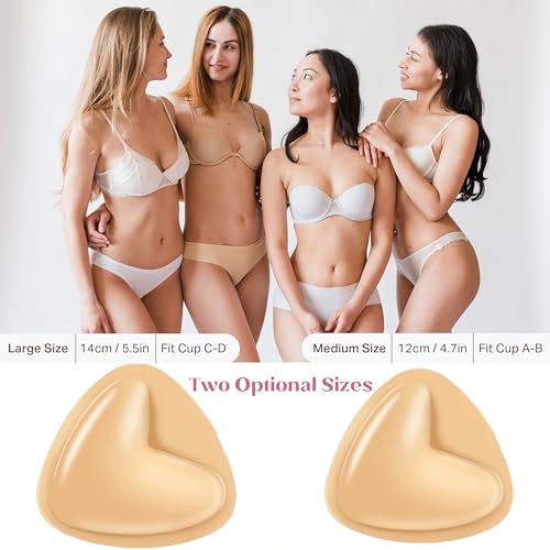 Sticky Bra Push Up, Double Sided Sticky Bra, Adhesive Inserts Push Up, Strapless Bikini Pads for Sports Swimsuit4