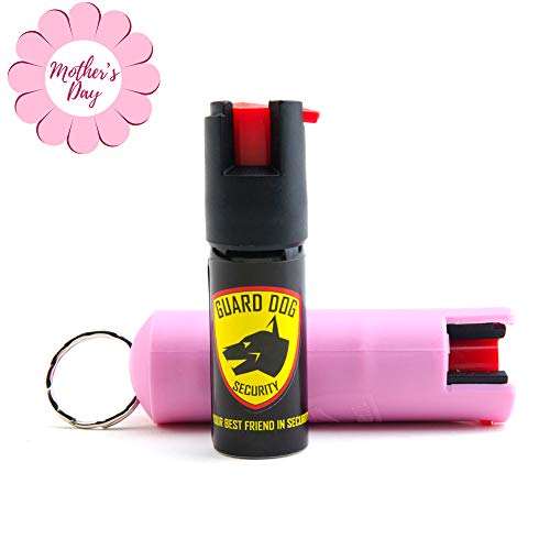 Guard Dog Security Hard Case Pepper Spray Keychain w/Belt Clip, Red Hot Self