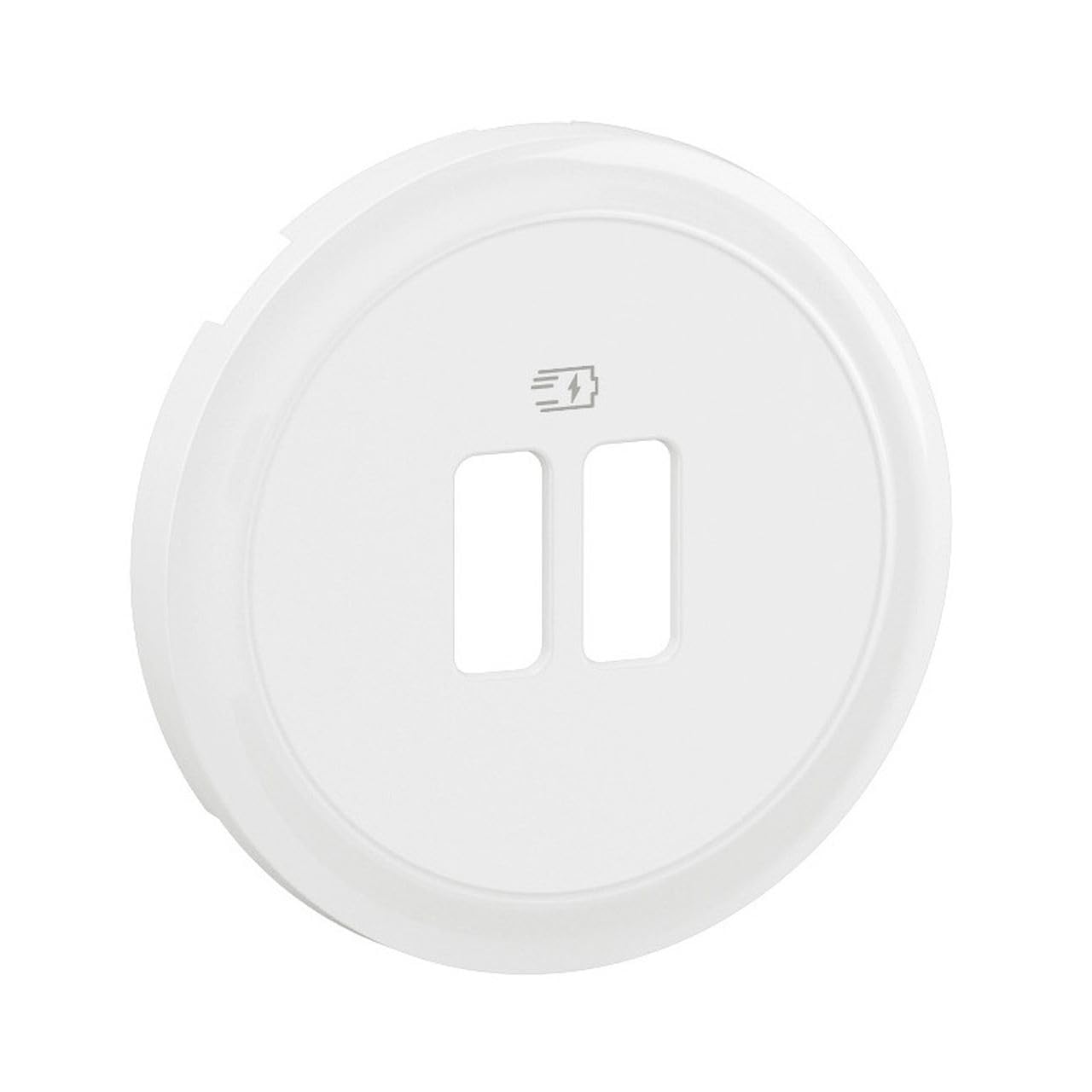 enjoliveur - pour prise usb - simple ou double - blanc - legrand céliane cb0154