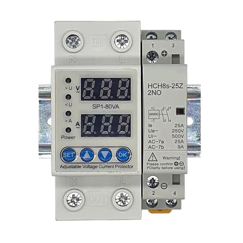 Contacteur 2P 25A 2NC DC12V pour rail DIN domestique - 4