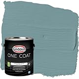 Glidden Interior Paint + Primer: Teal/Aqua Interior Paint /Cathedral Glass, One Coat, Eggshell, 1 Gallon