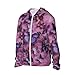 RLDOBOFE Women's UPF 50+ Sun Protection Hoodie Lightweight Jackets Shirt All Butterflies are on Purple Background Long Sleeve Sun Shirts XX-Large