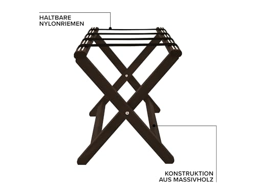 Corby York Gepäckträger aus Holz in dunklem Holz